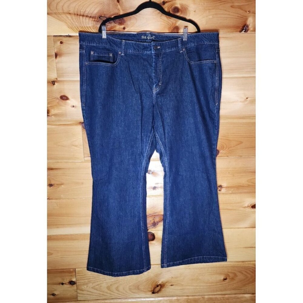 Old Navy The Flirt Plus Size 24 Short Jeans Blue Denim Bootcut 5 Pocket Stretch